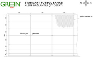 Standart futbol sahası