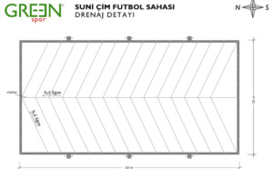 Suni çim futbol sahası