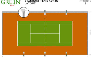 Standart tenis kortu